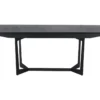 Table à Manger Extensible Tokyo - Rectangulaire - 6 à 10 Couverts - MDF Et Métal - Noir -Meilleur Meubles Magasin table a manger 18873689