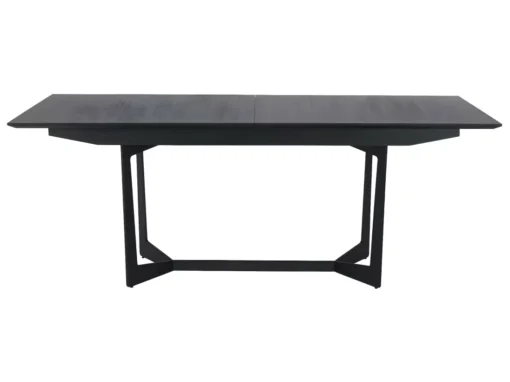 Table à Manger Extensible Tokyo - Rectangulaire - 6 à 10 Couverts - MDF Et Métal - Noir -Meilleur Meubles Magasin table a manger 18873689