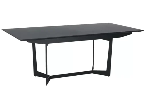 Table à Manger Extensible Tokyo - Rectangulaire - 6 à 10 Couverts - MDF Et Métal - Noir -Meilleur Meubles Magasin table a manger 18873691