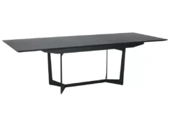 Table à Manger Extensible Tokyo - Rectangulaire - 6 à 10 Couverts - MDF Et Métal - Noir -Meilleur Meubles Magasin table a manger 18873693