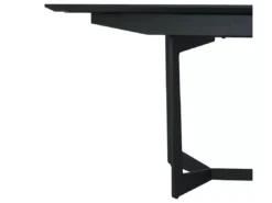 Table à Manger Extensible Tokyo - Rectangulaire - 6 à 10 Couverts - MDF Et Métal - Noir -Meilleur Meubles Magasin table a manger 18873695