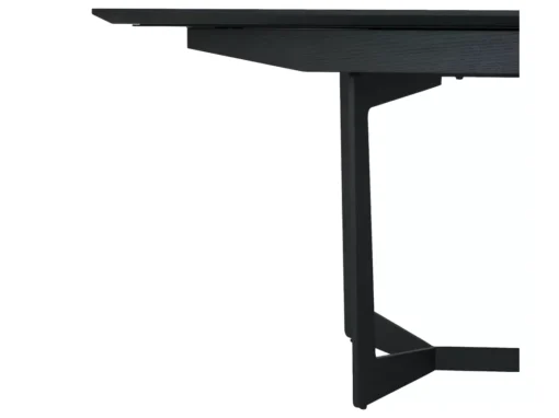 Table à Manger Extensible Tokyo - Rectangulaire - 6 à 10 Couverts - MDF Et Métal - Noir -Meilleur Meubles Magasin table a manger 18873695