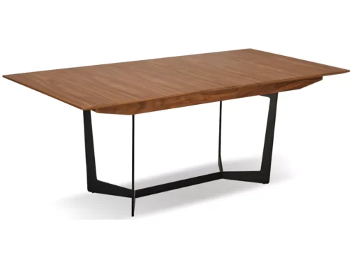 Table à Manger Extensible Tokyo - Rectangulaire - 6 à 10 Couverts - MDF Et Métal - Noyer -Meilleur Meubles Magasin table a manger 18873707