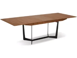 Table à Manger Extensible Tokyo - Rectangulaire - 6 à 10 Couverts - MDF Et Métal - Noyer -Meilleur Meubles Magasin table a manger 18873709