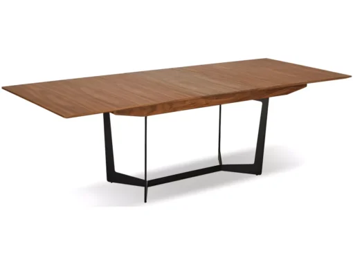 Table à Manger Extensible Tokyo - Rectangulaire - 6 à 10 Couverts - MDF Et Métal - Noyer -Meilleur Meubles Magasin table a manger 18873709