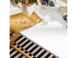 SoBuy FWT72-WN Table De Salle à Manger, Table à Manger, Table à Dîner, Table De Repas, Table De Cuisine, Bureau, Salon, Restaurant, Cadre En Bambou -Meilleur Meubles Magasin table a manger 19455159
