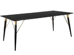 Table à Manger Amagi 120x80 Noir Or -Meilleur Meubles Magasin table a manger 21688189