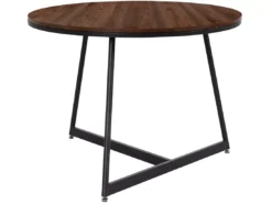 Table à Manger Luka 100 Cm Noyer Noir -Meilleur Meubles Magasin table a manger 21688511