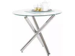 Jordan Table à Manger Verre Chrome -Meilleur Meubles Magasin table a manger 21720287