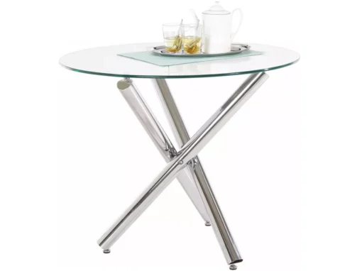 Jordan Table à Manger Verre Chrome -Meilleur Meubles Magasin table a manger 21720287