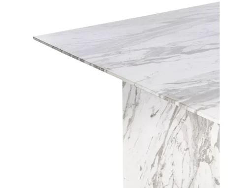 Table De Salle à Manger Effet Marbre Et Doré 100 X 200 Cm CALCIO -Meilleur Meubles Magasin table a manger 22998847