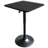 Table De Bar Carrée Noire LUKE - HAPPY GARDEN -Meilleur Meubles Magasin table a manger 24651955