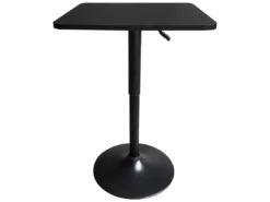 Table De Bar Carrée Noire LUKE - HAPPY GARDEN -Meilleur Meubles Magasin table a manger 24651957