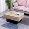Table Basse Avec Plateaux Amovibles Noire GRETA - HAPPY GARDEN -Meilleur Meubles Magasin table basse 10779759