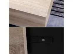 Table Basse Avec Plateaux Amovibles Noire GRETA - HAPPY GARDEN -Meilleur Meubles Magasin table basse 10779765