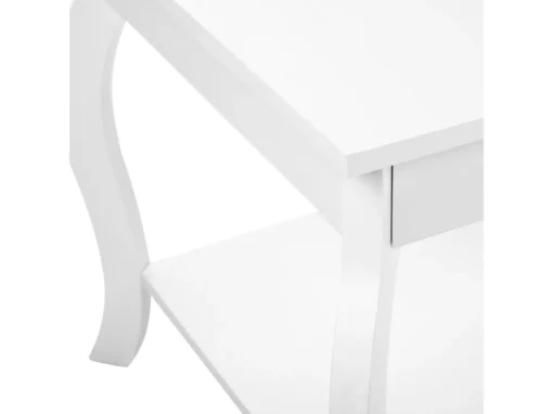 Table Basse Blanche Avec étagère HARTFORD -Meilleur Meubles Magasin table basse 12309883