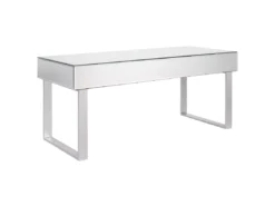 Table Basse Argentée Avec Tiroir NESLE -Meilleur Meubles Magasin table basse 12643037