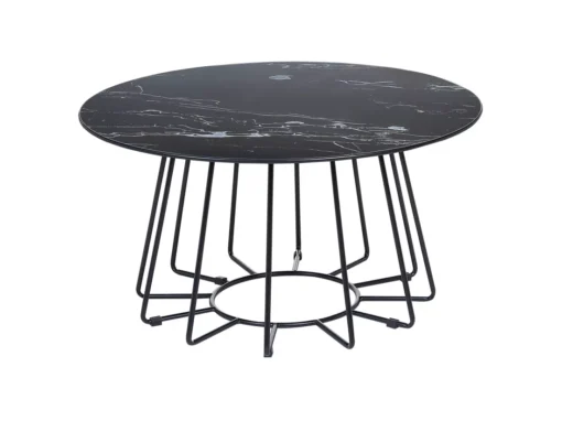 Table Basse Noire à Effet Marbre BERNIE -Meilleur Meubles Magasin table basse 12668311