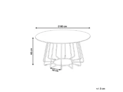 Table Basse Effet Marbre Blanc Et Pieds Noirs BERNIE -Meilleur Meubles Magasin table basse 12668341