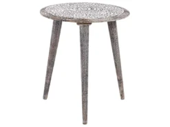 Lot De 2 Tables D'appoint En Bois De Manguier Blanc Cassé BARJU -Meilleur Meubles Magasin table basse 12698223