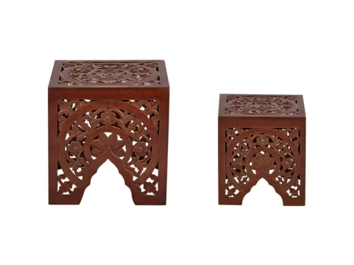 Lot De 2 Tables D'appoint Teinte Sombre SHUKUR -Meilleur Meubles Magasin table basse 13320309