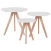 Lot De 3 Tables Appoint Blanches VEGAS -Meilleur Meubles Magasin table basse 16138291