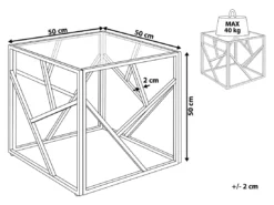 Table Appoint Doré En Verre ORLAND -Meilleur Meubles Magasin table basse 16138325
