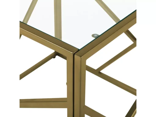 Table Appoint Doré En Verre ORLAND -Meilleur Meubles Magasin table basse 16138329