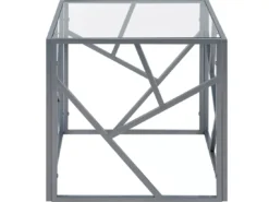 Table Appoint Argenté En Verre ORLAND -Meilleur Meubles Magasin table basse 16139961