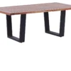 Table Basse En Bois D'acacia Naturel Et Noir GRENOLA -Meilleur Meubles Magasin table basse 16207893