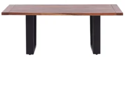 Table Basse En Bois D'acacia Naturel Et Noir GRENOLA -Meilleur Meubles Magasin table basse 16207899