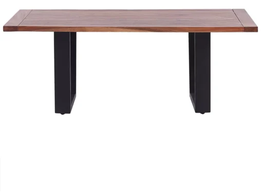 Table Basse En Bois D'acacia Naturel Et Noir GRENOLA -Meilleur Meubles Magasin table basse 16207899
