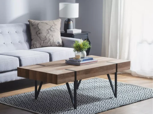 Table Basse Rectangulaire Marron ADENA -Meilleur Meubles Magasin table basse 16208089