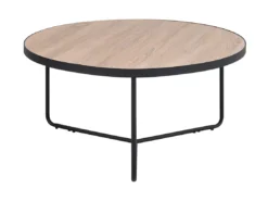Table Basse Noire Avec Plateau En Bois MELODY BIG -Meilleur Meubles Magasin table basse 16208883