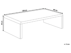 Table Basse - Table D'appoint - Meuble TV - Blanc - MILWAUKEE -Meilleur Meubles Magasin table basse 16209409