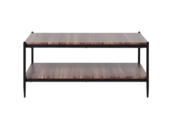 Table Basse Bois Sombre Et Noir AVOCA -Meilleur Meubles Magasin table basse 16209815