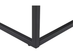 Table Basse Effet Marbre Noir Avec Pieds Noirs DELANO -Meilleur Meubles Magasin table basse 16212161