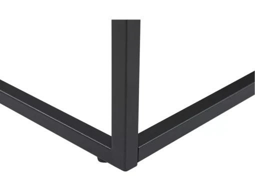 Table Basse Effet Marbre Noir Avec Pieds Noirs DELANO -Meilleur Meubles Magasin table basse 16212161