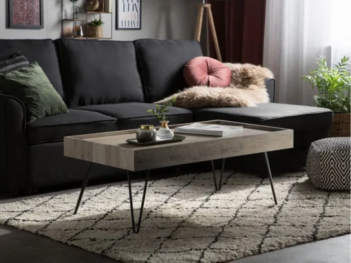 Table Basse Bois Foncé 100 X 60 Cm WELTON -Meilleur Meubles Magasin table basse 16212915