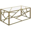 Table Basse Dorée En Verre ORLAND -Meilleur Meubles Magasin table basse 16275315