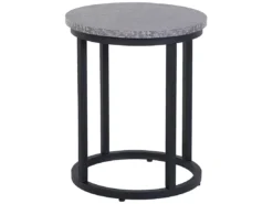 Lot De 2 Tables Appoint Béton/noires DIXIE -Meilleur Meubles Magasin table basse 16369479