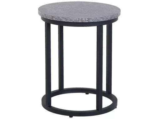 Lot De 2 Tables Appoint Béton/noires DIXIE -Meilleur Meubles Magasin table basse 16369479