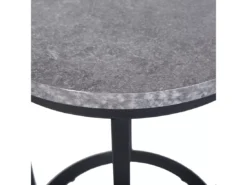Lot De 2 Tables Appoint Béton/noires DIXIE -Meilleur Meubles Magasin table basse 16369483