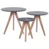 Tables Basses - Lot De 3 Tables D'appoint Gris VEGAS 2 Tables Basses - Lot De 3 Tables D'appoint Gris VEGAS -Meilleur Meubles Magasin table basse 16370463