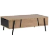 Table Basse En Bois Clair Et Noir BLACKPOOL -Meilleur Meubles Magasin table basse 16423797