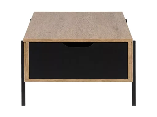 Table Basse En Bois Clair Et Noir BLACKPOOL -Meilleur Meubles Magasin table basse 16423809