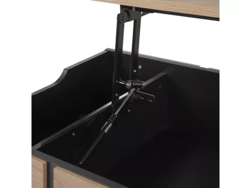 Table Basse En Bois Clair Et Noir BLACKPOOL -Meilleur Meubles Magasin table basse 16423811