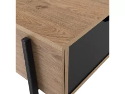 Table Basse En Bois Clair Et Noir BLACKPOOL -Meilleur Meubles Magasin table basse 16423813