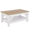 Table Basse Bois Clair/blanc 100 X 60 Cm SAVANNAH -Meilleur Meubles Magasin table basse 16424245