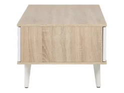 Table Basse En Bois Clair Et Blanc SWANSEA -Meilleur Meubles Magasin table basse 16424661
